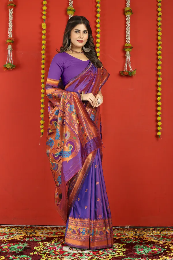 PURPLE_PURE_SILK_PATHANI_SAREE